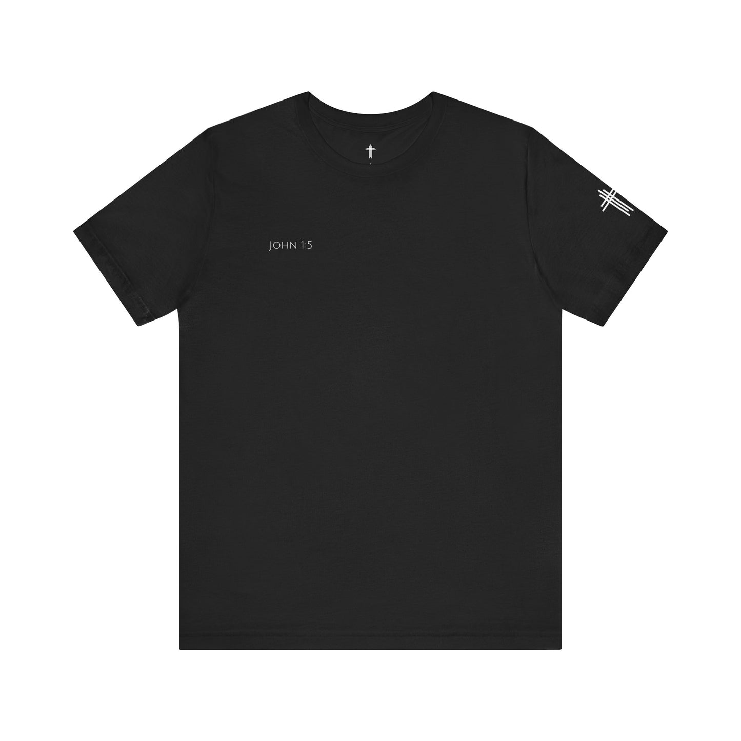 John 1:5 (Rising Above Darkness) Bible Verse | Christian Shirt