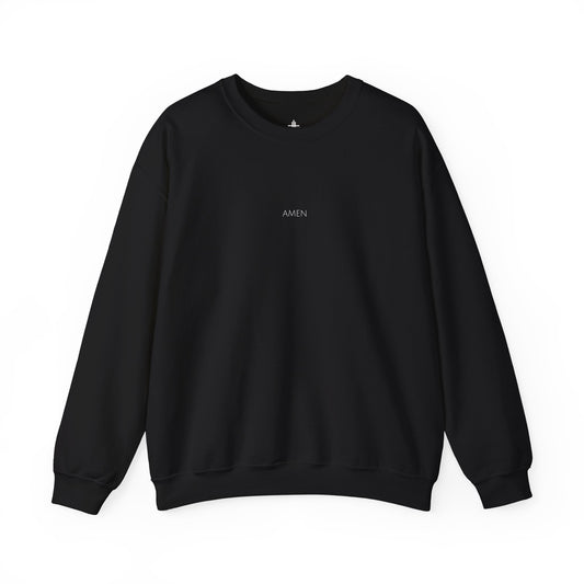 Amen Christian Crewneck Sweatshirt | Minimal Faith Apparel