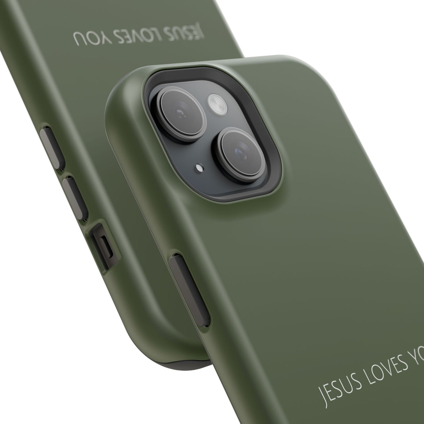 Jesus Loves You Green iPhone Case | Minimal Christian Faith Phone Case