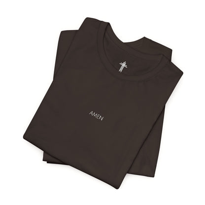 Amen Embroidered Christian T Shirt | Minimal Faith Tee