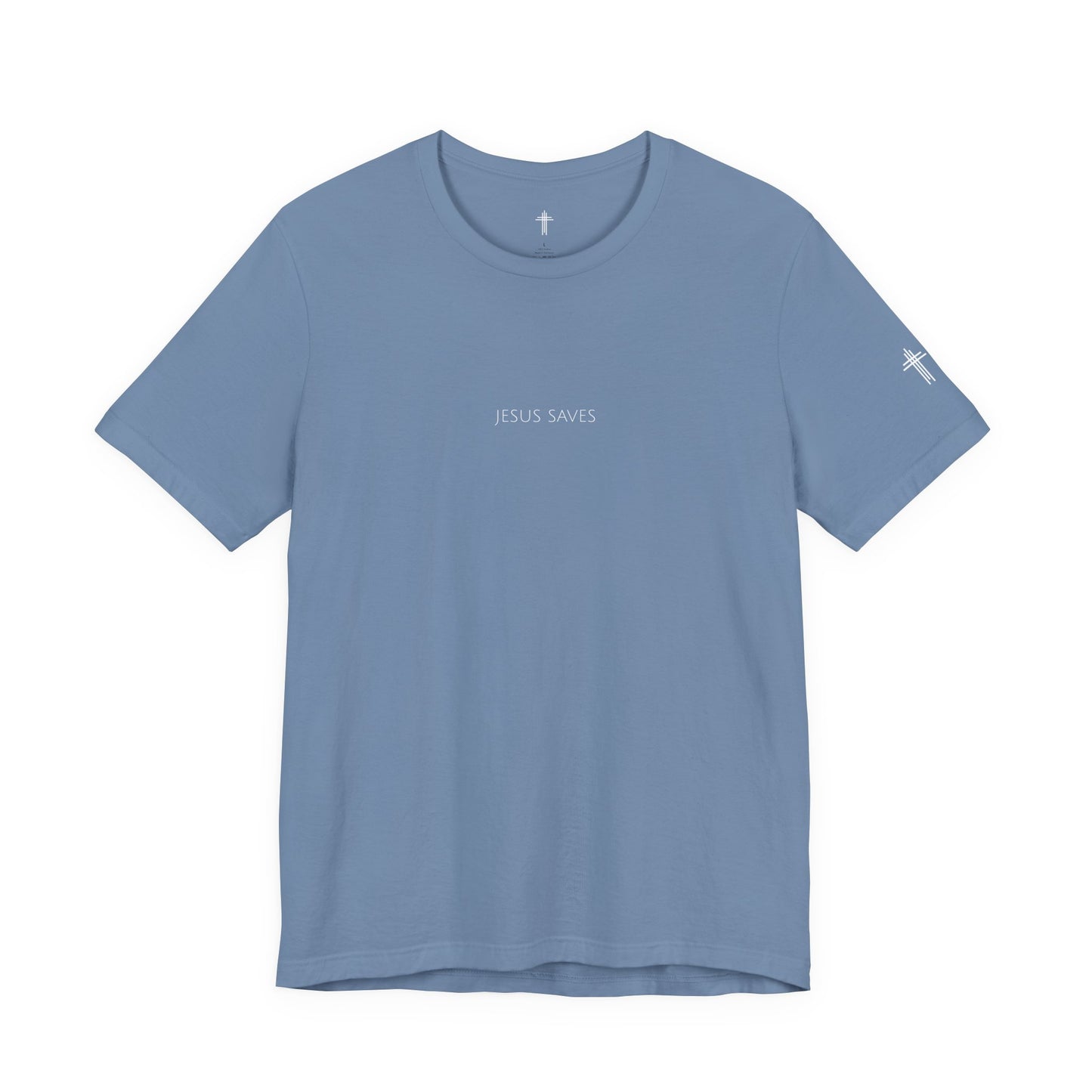 Jesus Saves Christian T Shirt | Minimal Faith Tee