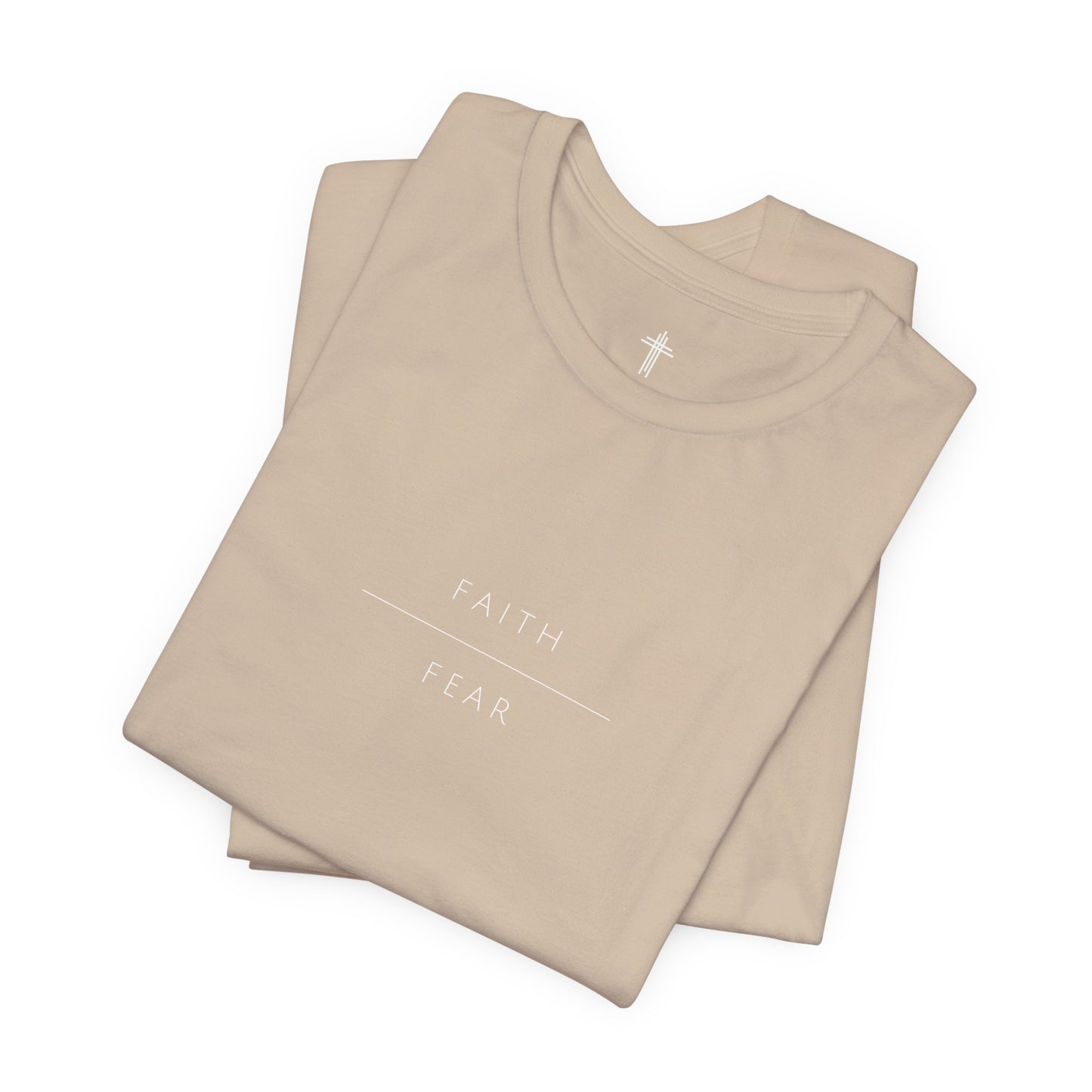 Faith Over Fear Christian T Shirt | Minimal Faith Tee