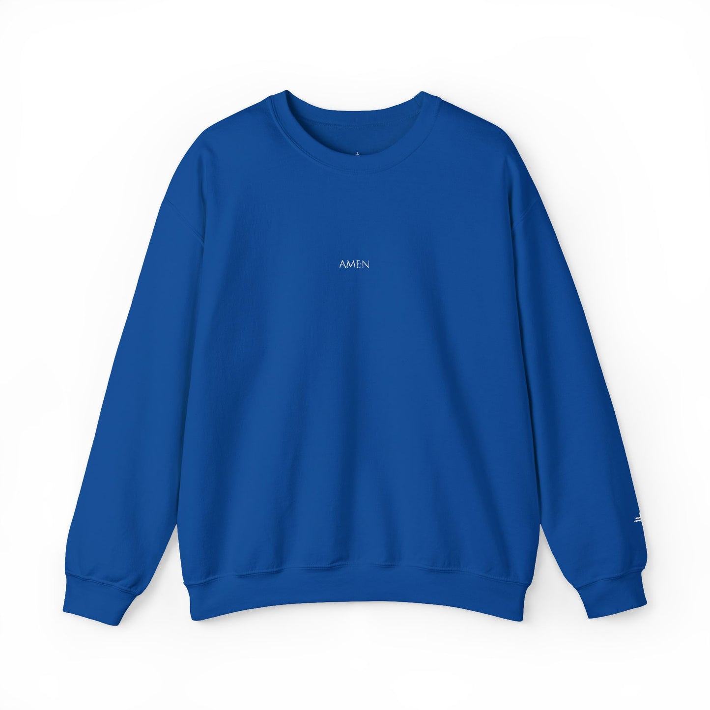Amen Embroidered Crewneck | Minimal Christian Sweatshirt