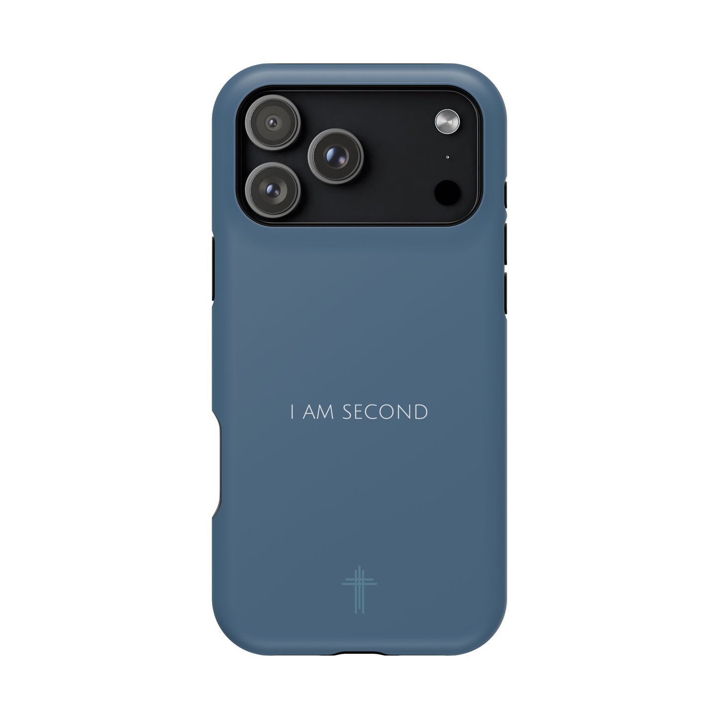 I Am Second Blue iPhone Case | Minimal Christian Faith Phone Case
