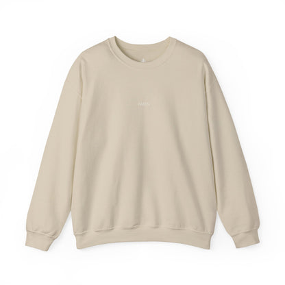 Amen Christian Crewneck Sweatshirt | Minimal Faith Apparel