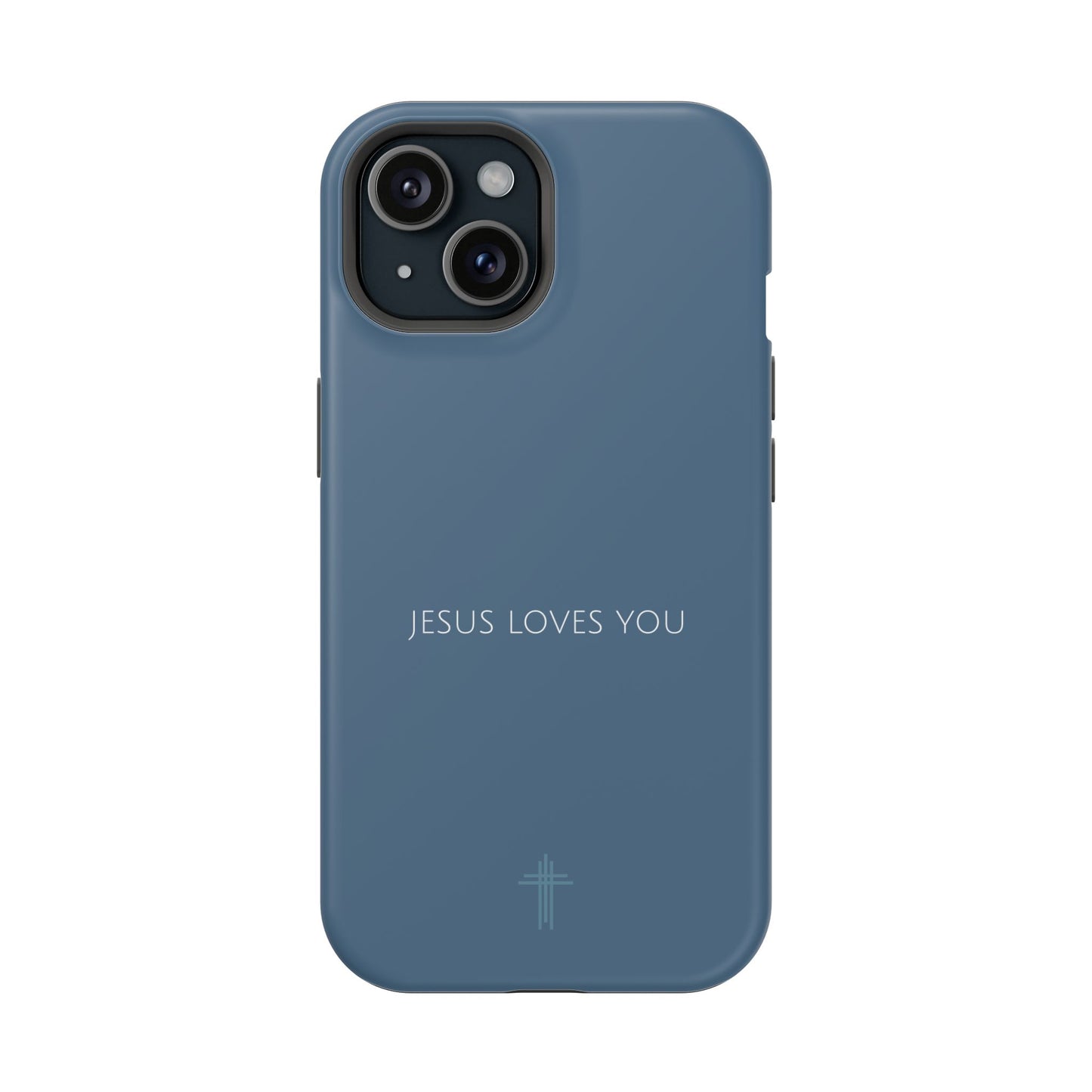 Jesus Loves You Blue iPhone Case | Minimal Christian Faith Phone Case