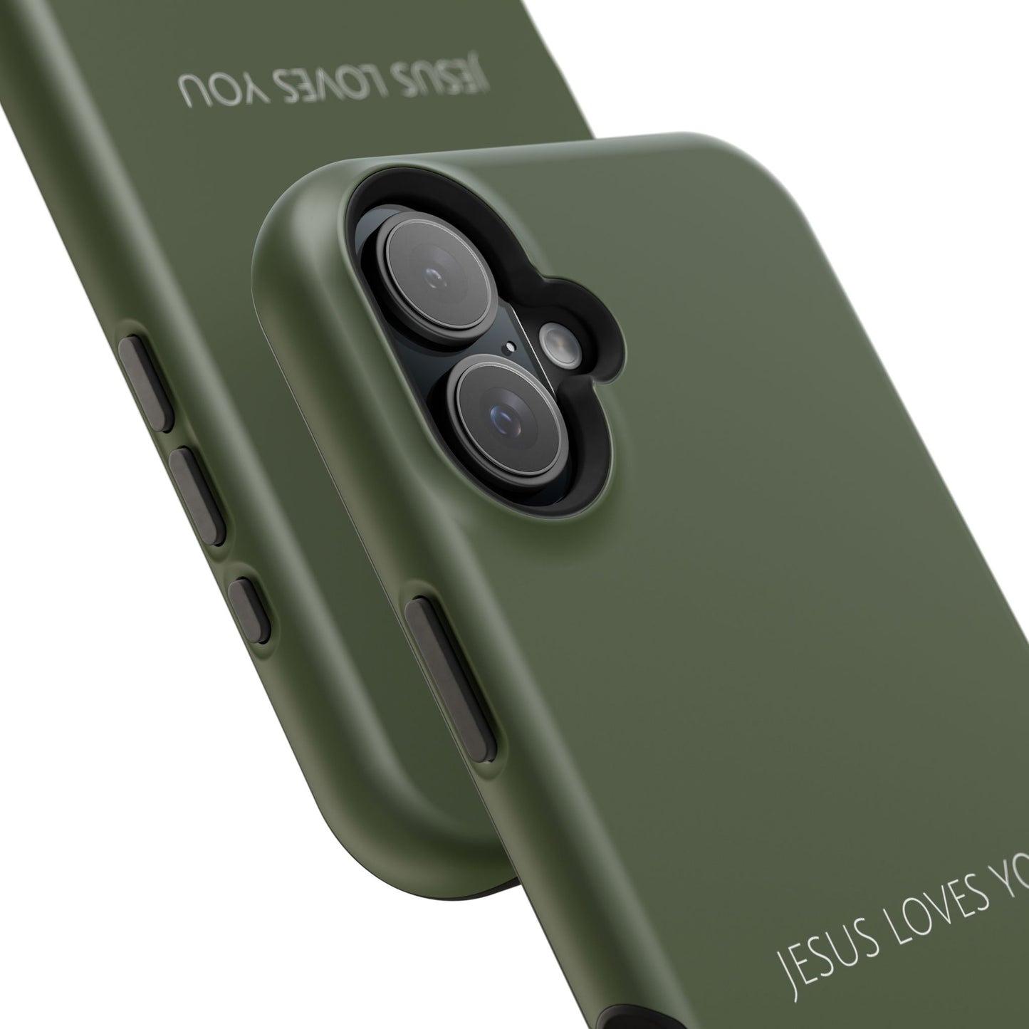 Jesus Loves You Green iPhone Case | Minimal Christian Faith Phone Case