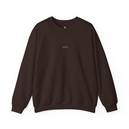 Amen Christian Crewneck Sweatshirt | Minimal Faith Apparel