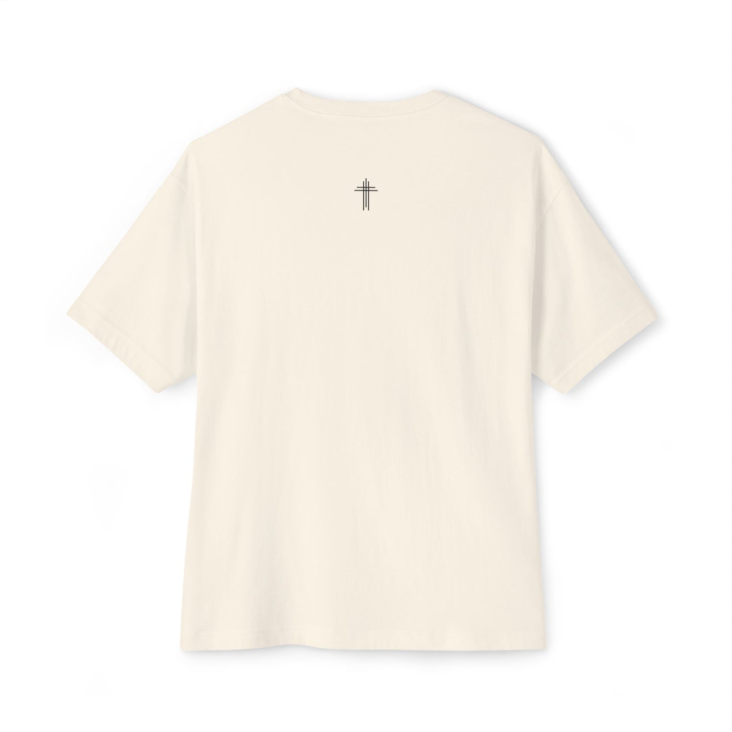 Jesus Saves Oversized Boxy Christian T-Shirt | Minimal Faith-Based Apparel