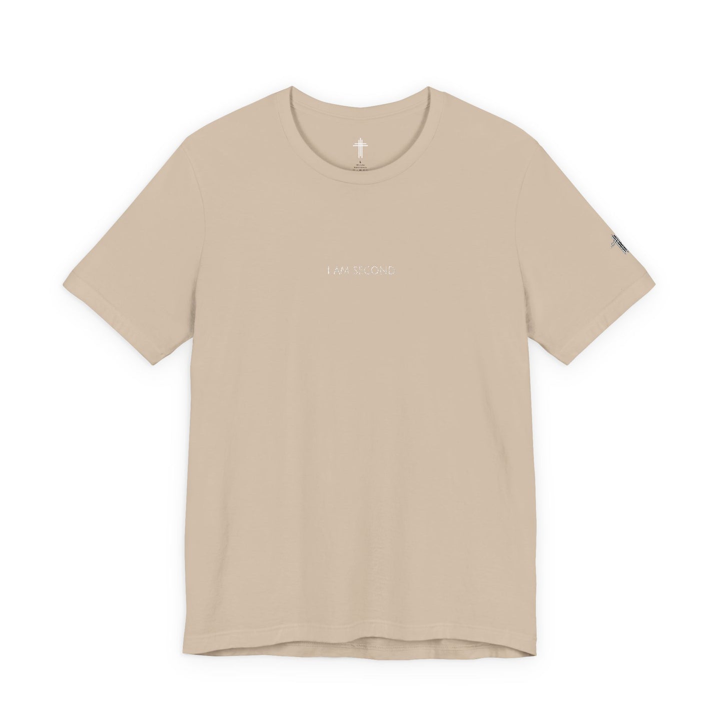 I Am Second Embroidered Christian T Shirt | Minimal Faith Tee