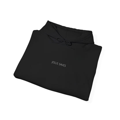 Jesus Saves Hoodie | Minimal Christian Faith-Based Apparel