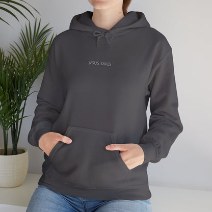 Jesus Saves Hoodie | Minimal Christian Faith-Based Apparel