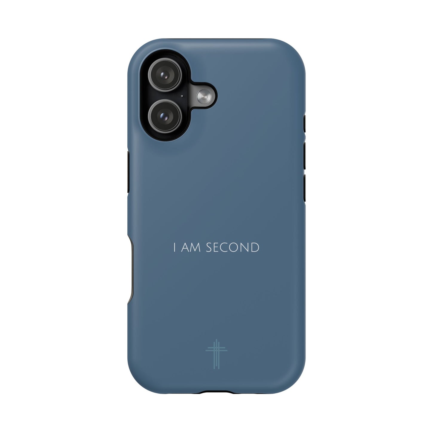 I Am Second Blue iPhone Case | Minimal Christian Faith Phone Case