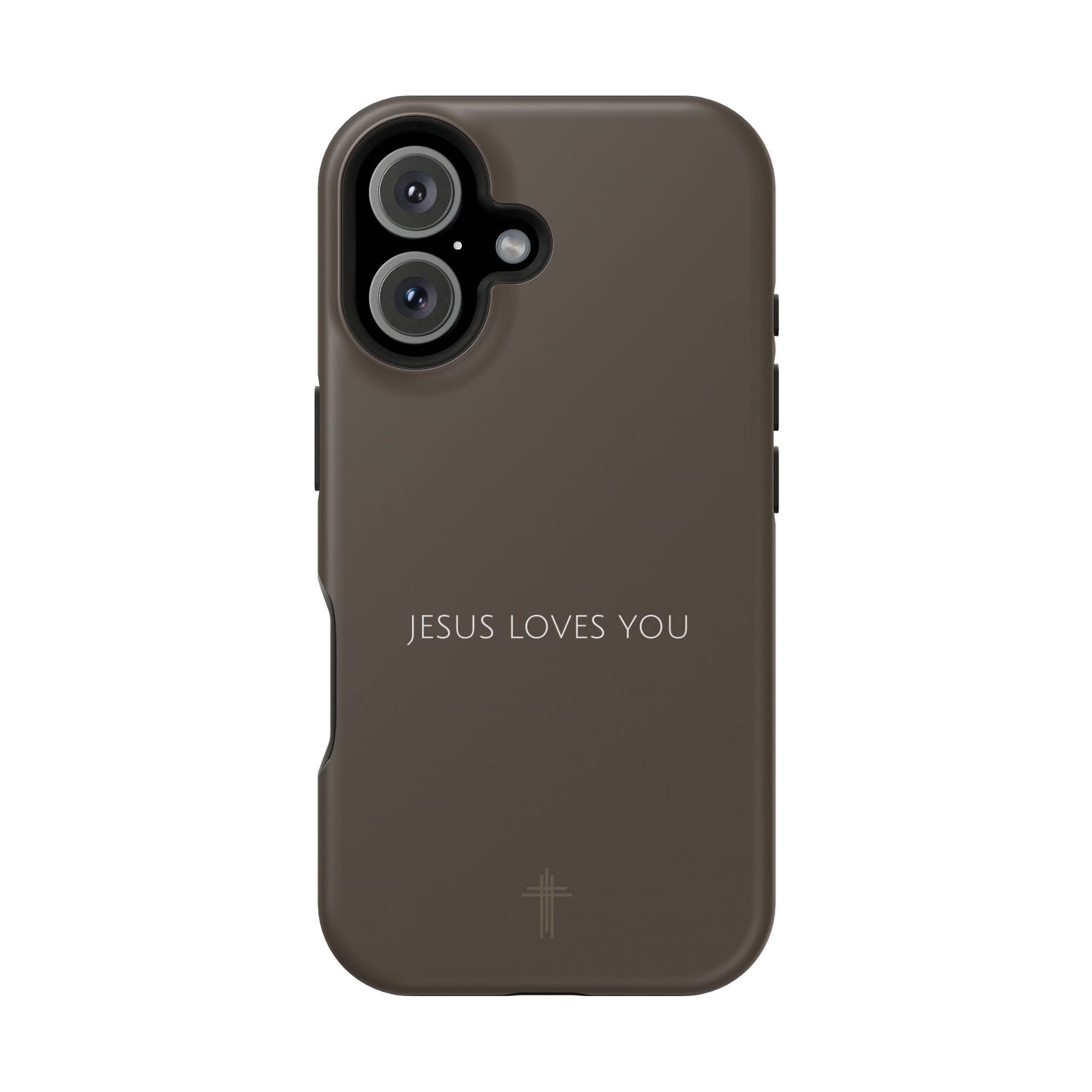 Jesus Loves You Brown iPhone Case | Minimal Christian Faith Phone Case