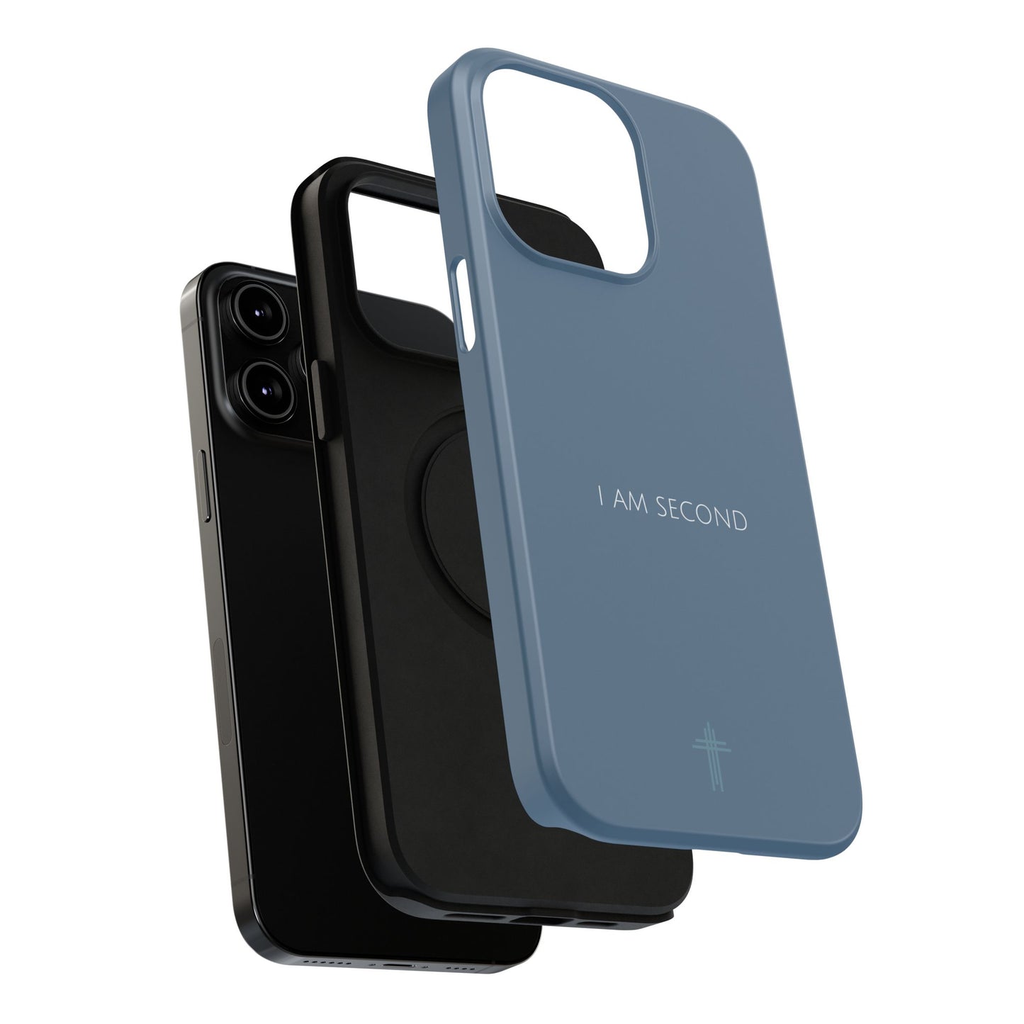 I Am Second Blue iPhone Case | Minimal Christian Faith Phone Case