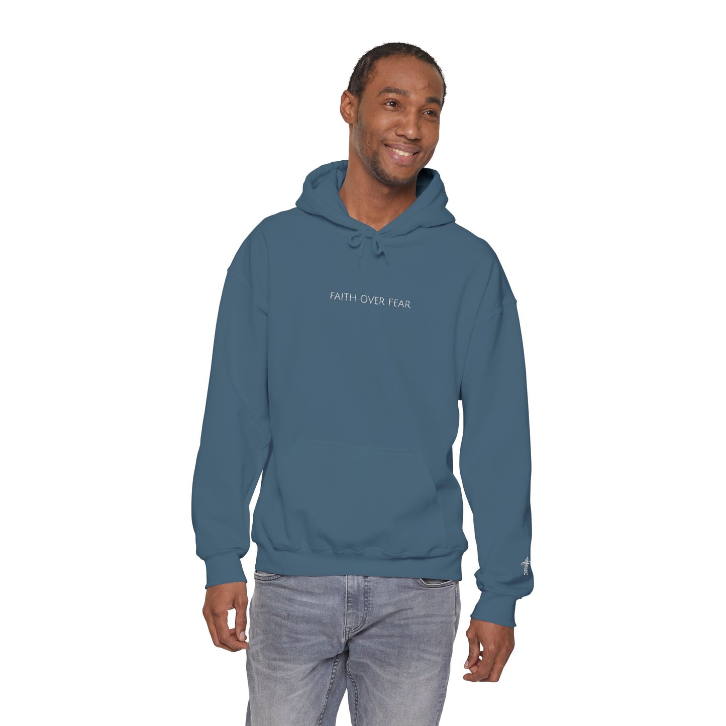Faith Over Fear | Embroidered Christian Hoodie