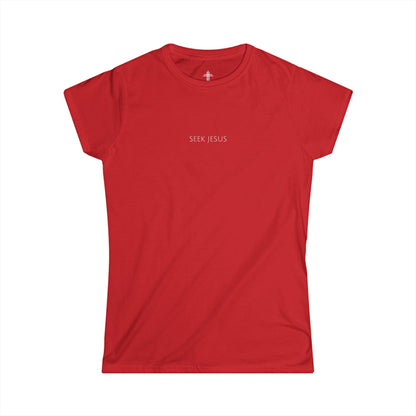 Seek Jesus Women’s Christian T-Shirt | Minimal Faith-Based Apparel
