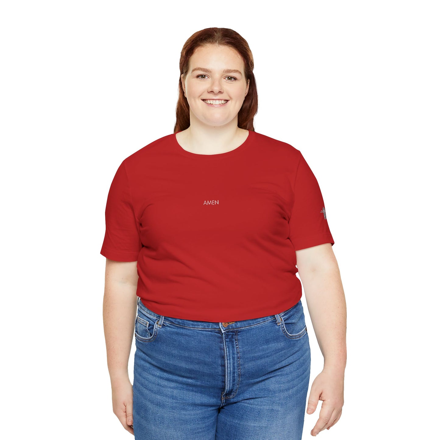 Amen Embroidered Christian T Shirt | Minimal Faith Tee