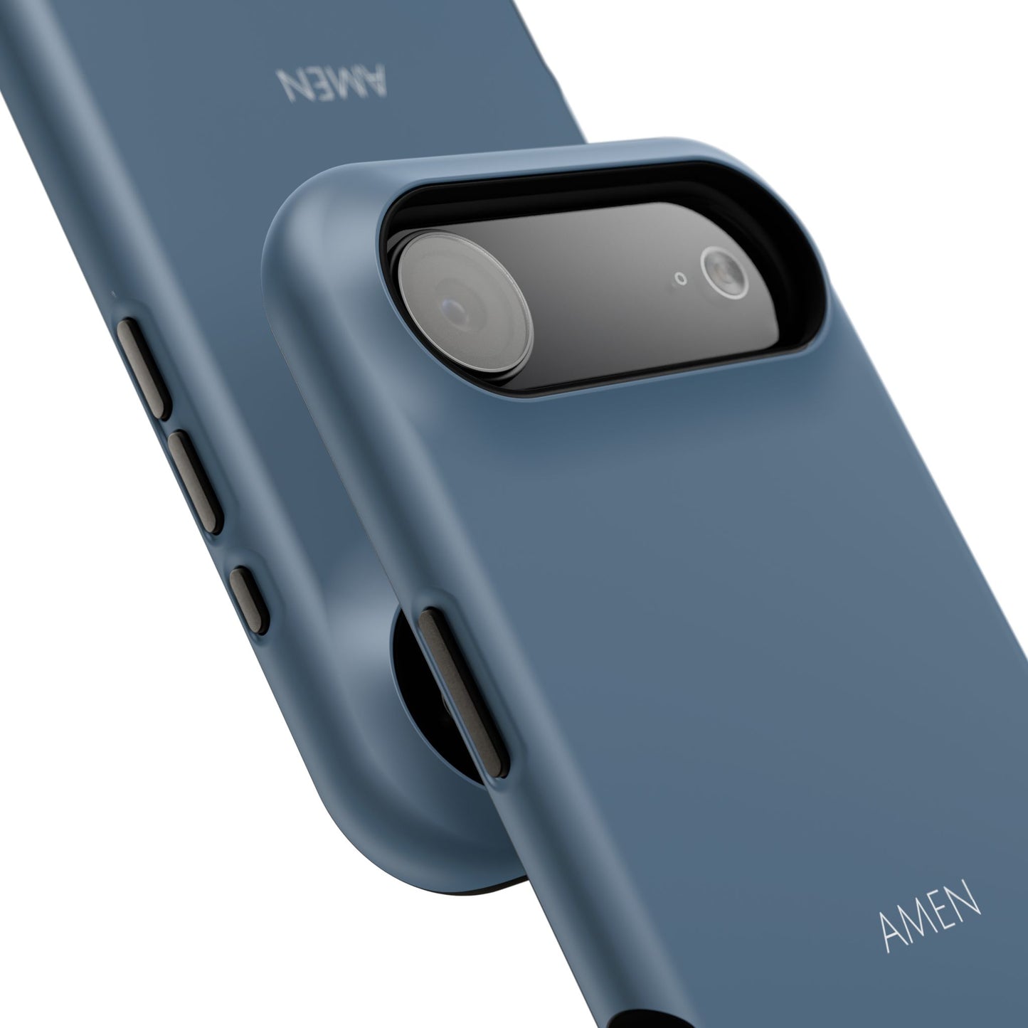 Amen Blue iPhone Case | Minimal Christian Faith Phone Case