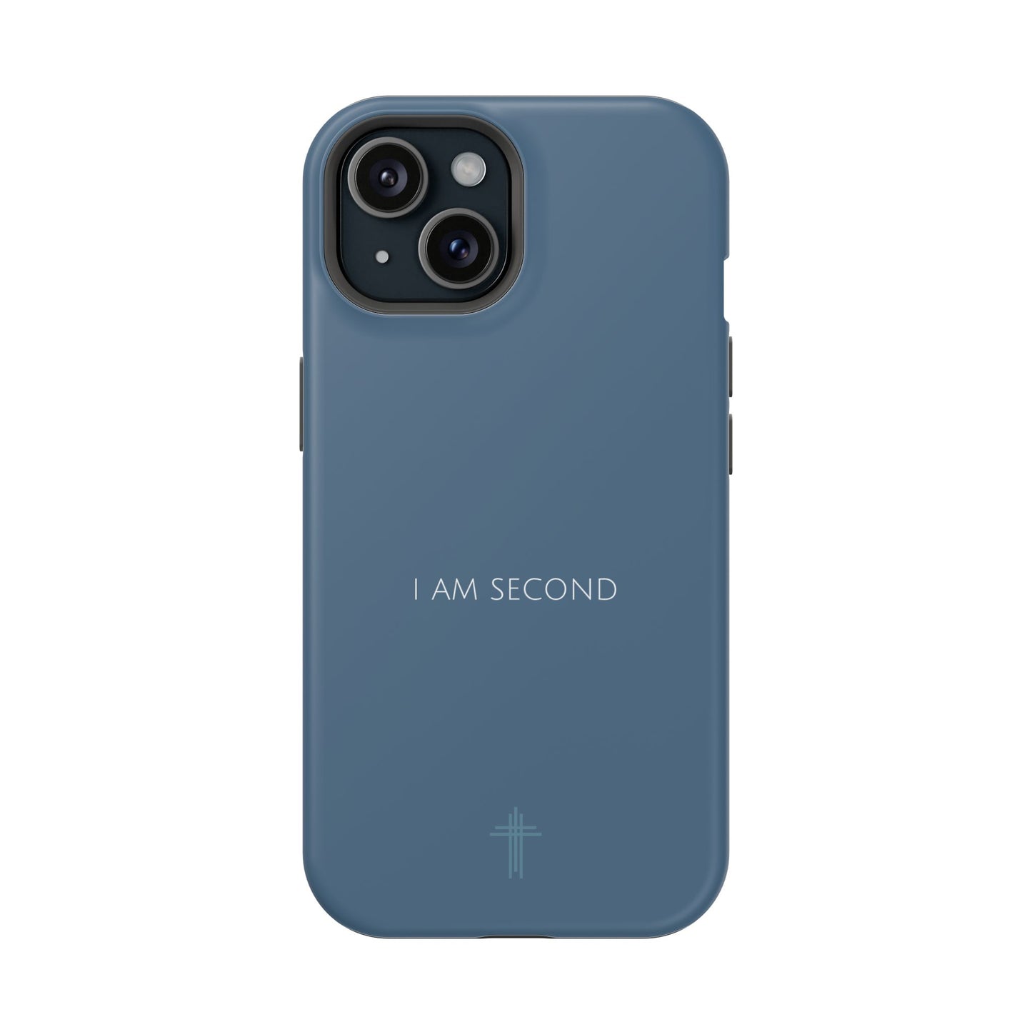 I Am Second Blue iPhone Case | Minimal Christian Faith Phone Case
