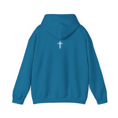 Rising Above Darkness John 1:5 Hoodie | Minimal Christian Faith-Based Apparel
