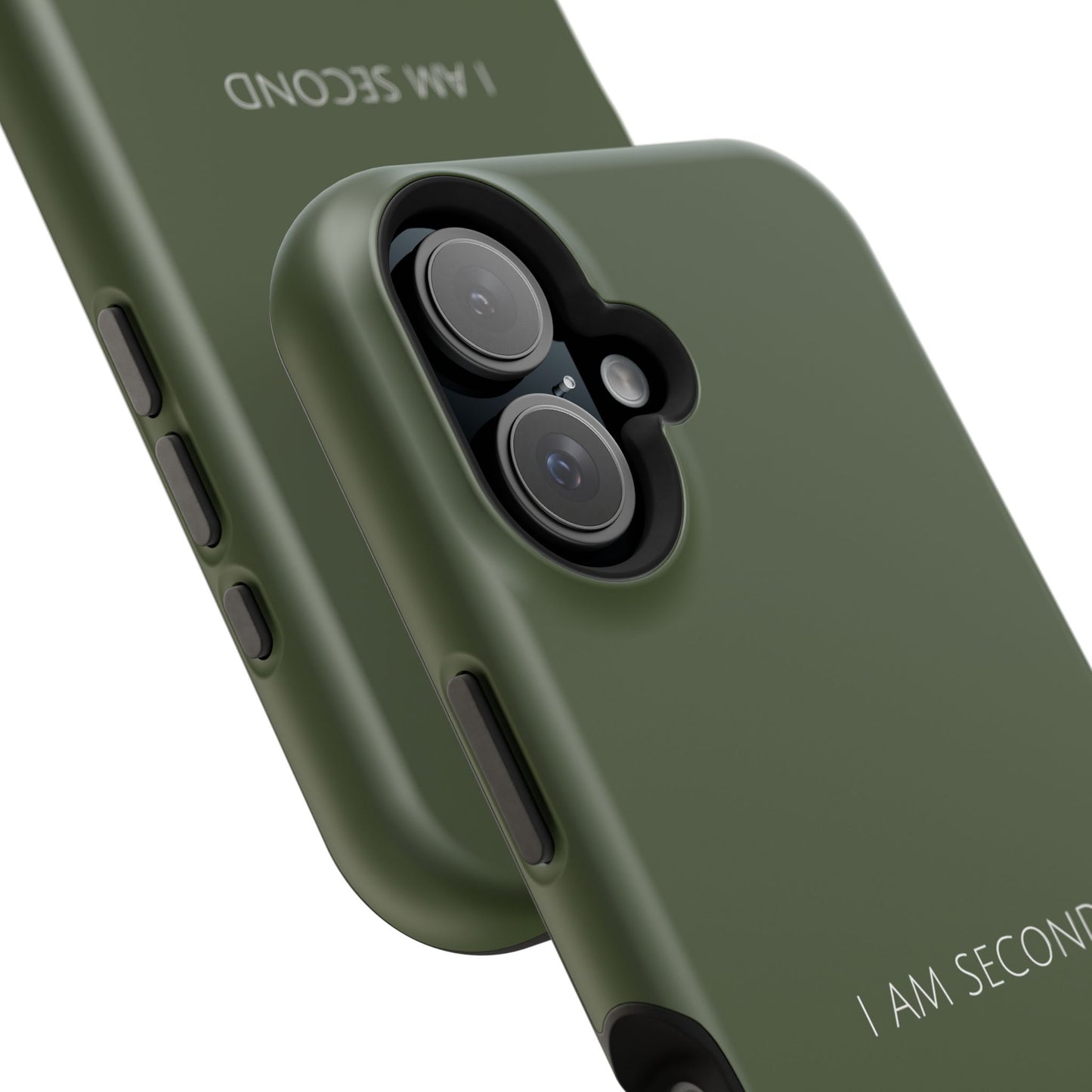 I Am Second Green iPhone Case | Minimal Christian Faith Phone Case