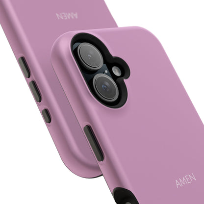 Amen Pink iPhone Case | Minimal Christian Faith Phone Case