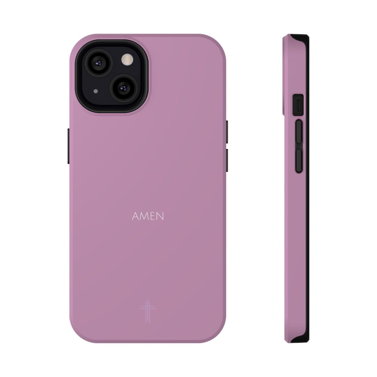 Amen Pink iPhone Case | Minimal Christian Faith Phone Case