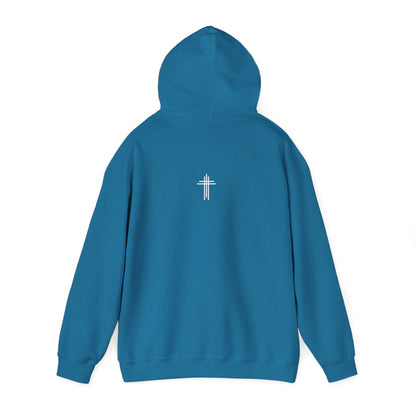Rising Above Darkness John 1:5 Hoodie | Minimal Christian Faith-Based Apparel