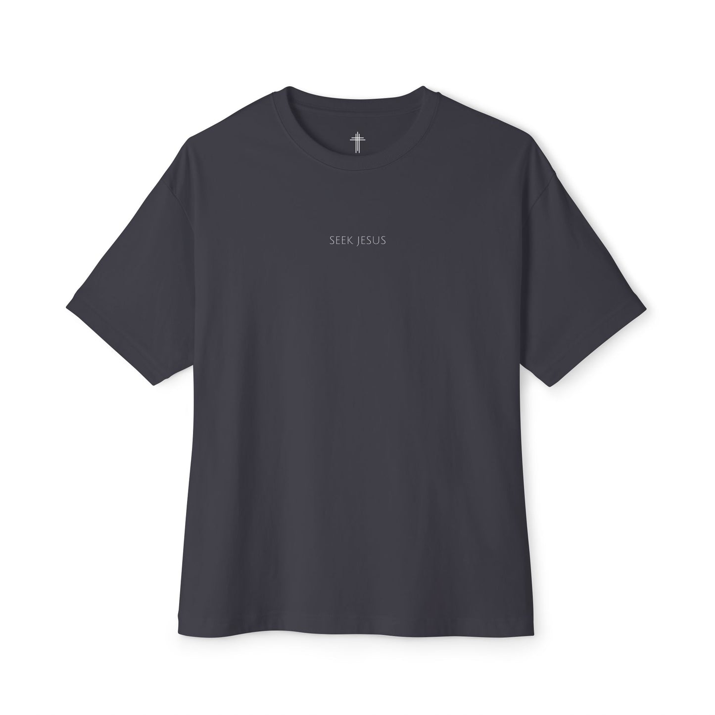 Seek Jesus Oversized Boxy Christian T-Shirt | Minimal Faith-Based Apparel