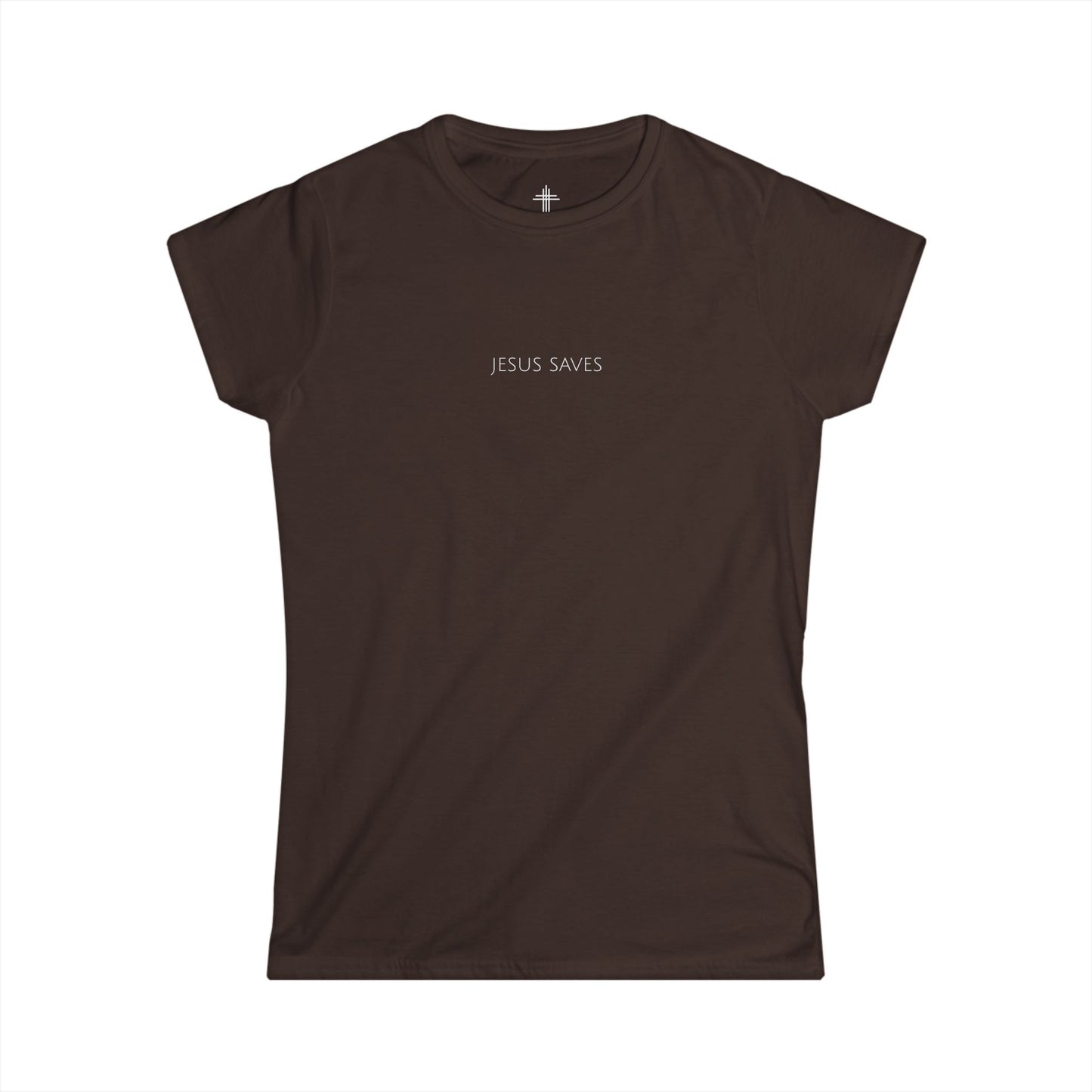 Jesus Saves Women’s Christian T-Shirt | Minimal Faith-Based Apparel
