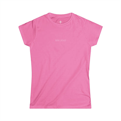 Seek Jesus Women’s Christian T-Shirt | Minimal Faith-Based Apparel