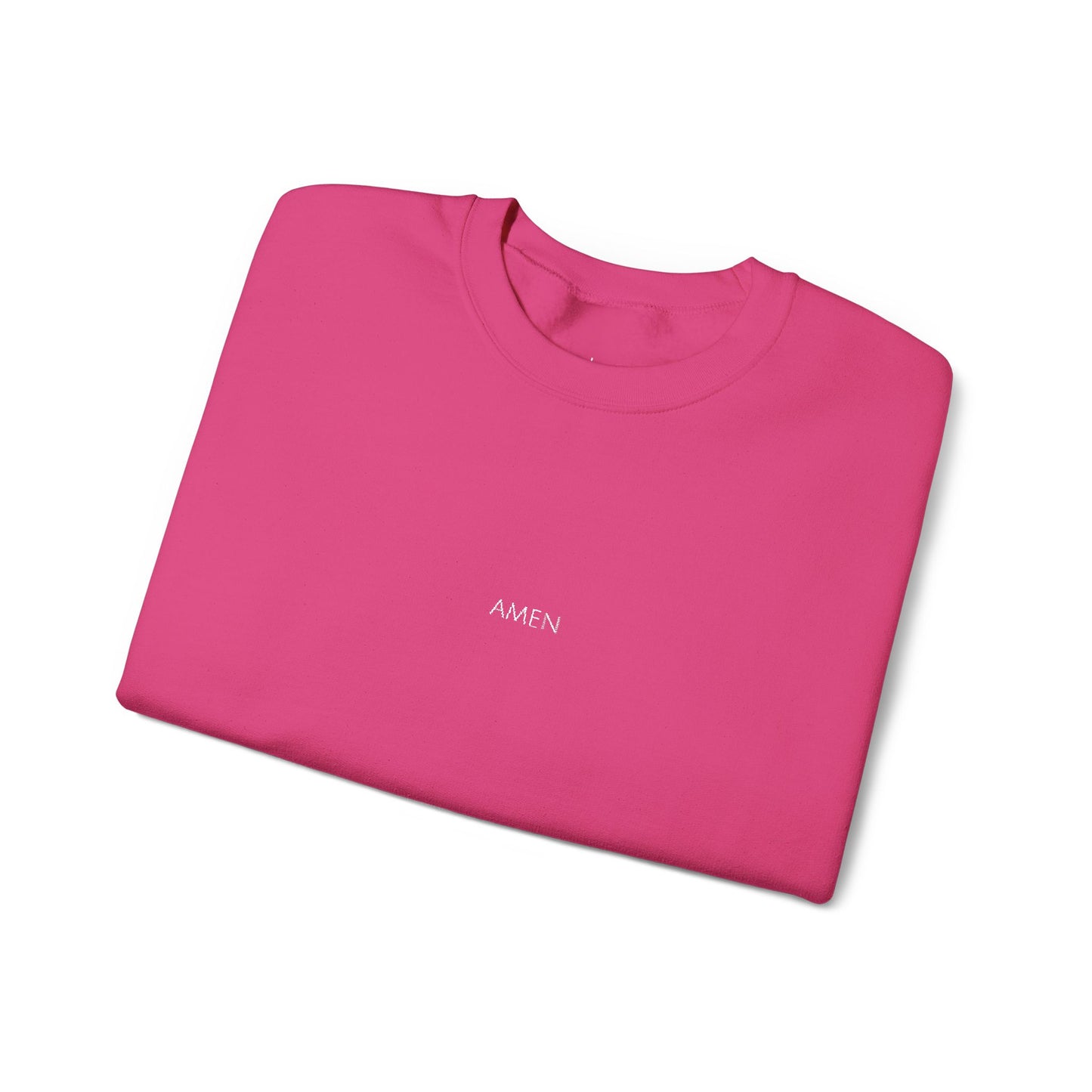 Amen Embroidered Crewneck | Minimal Christian Sweatshirt