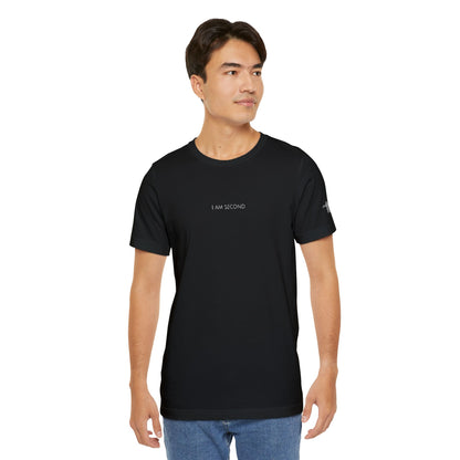 I Am Second Embroidered Christian T Shirt | Minimal Faith Tee