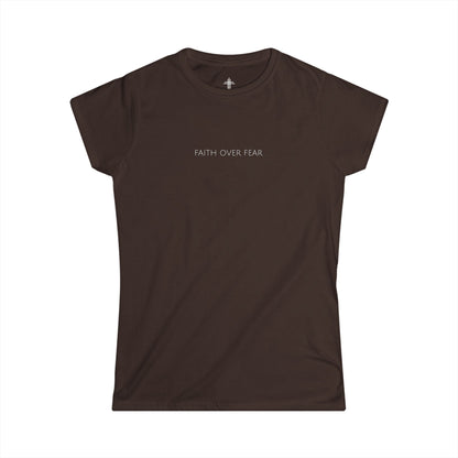 Faith Over Fear Women’s Christian T-Shirt | Minimal Faith-Based Apparel