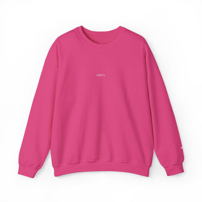 Amen Embroidered Crewneck | Minimal Christian Sweatshirt