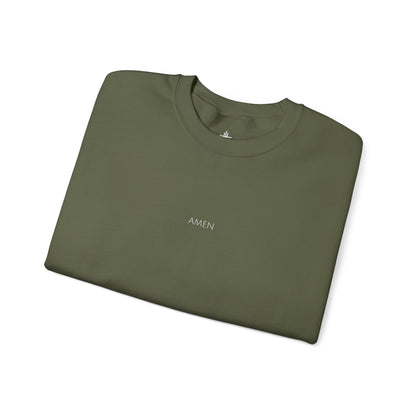 Amen Christian Crewneck Sweatshirt | Minimal Faith Apparel