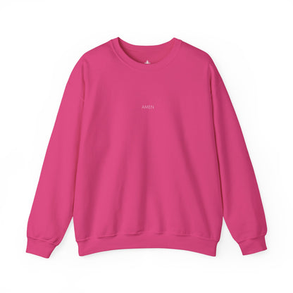 Amen Christian Crewneck Sweatshirt | Minimal Faith Apparel