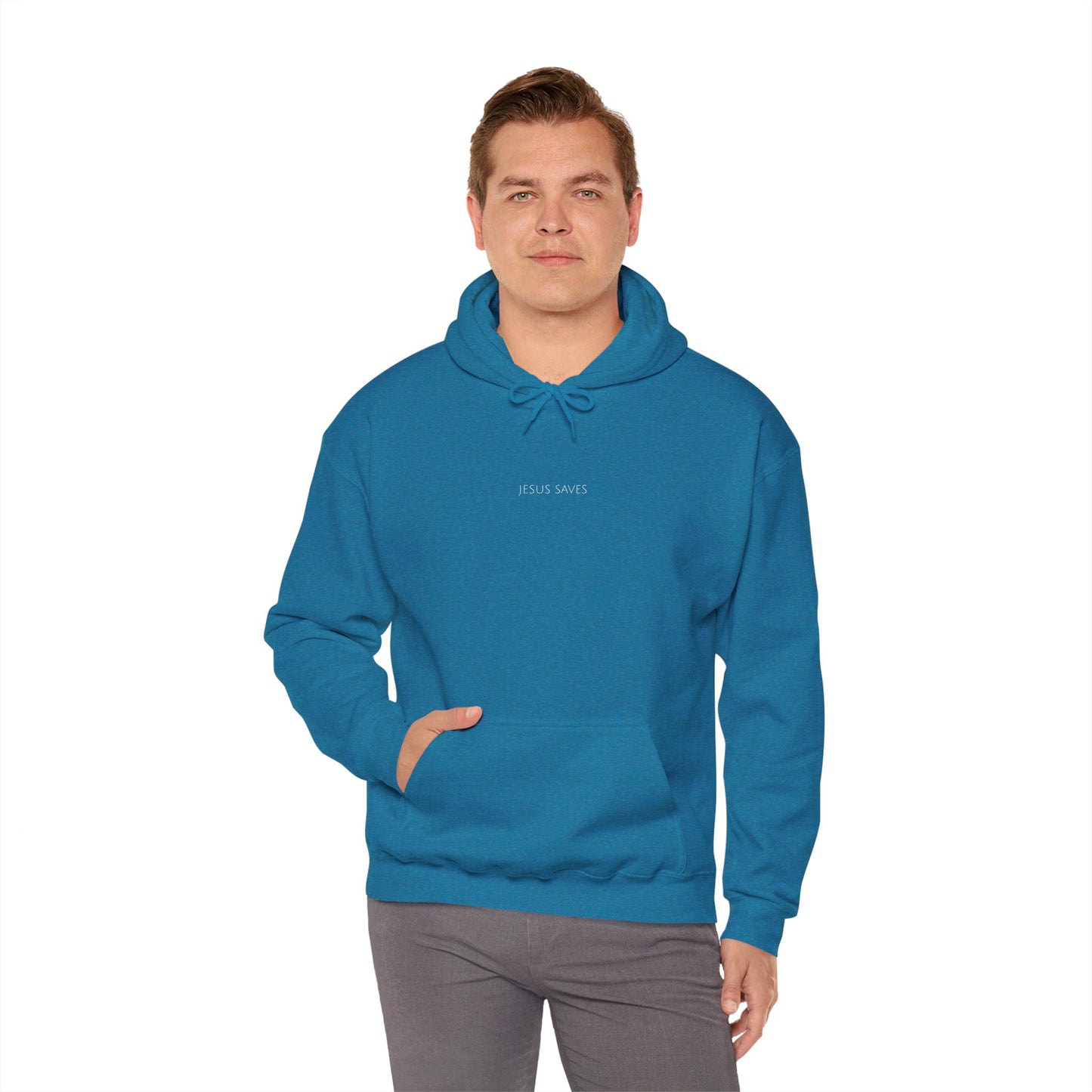 Jesus Saves Hoodie | Minimal Christian Faith-Based Apparel