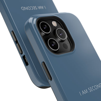 I Am Second Blue iPhone Case | Minimal Christian Faith Phone Case