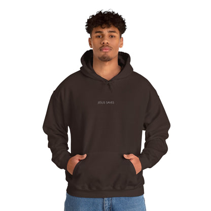 Jesus Saves Hoodie | Minimal Christian Faith-Based Apparel
