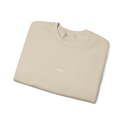 Amen Embroidered Crewneck | Minimal Christian Sweatshirt