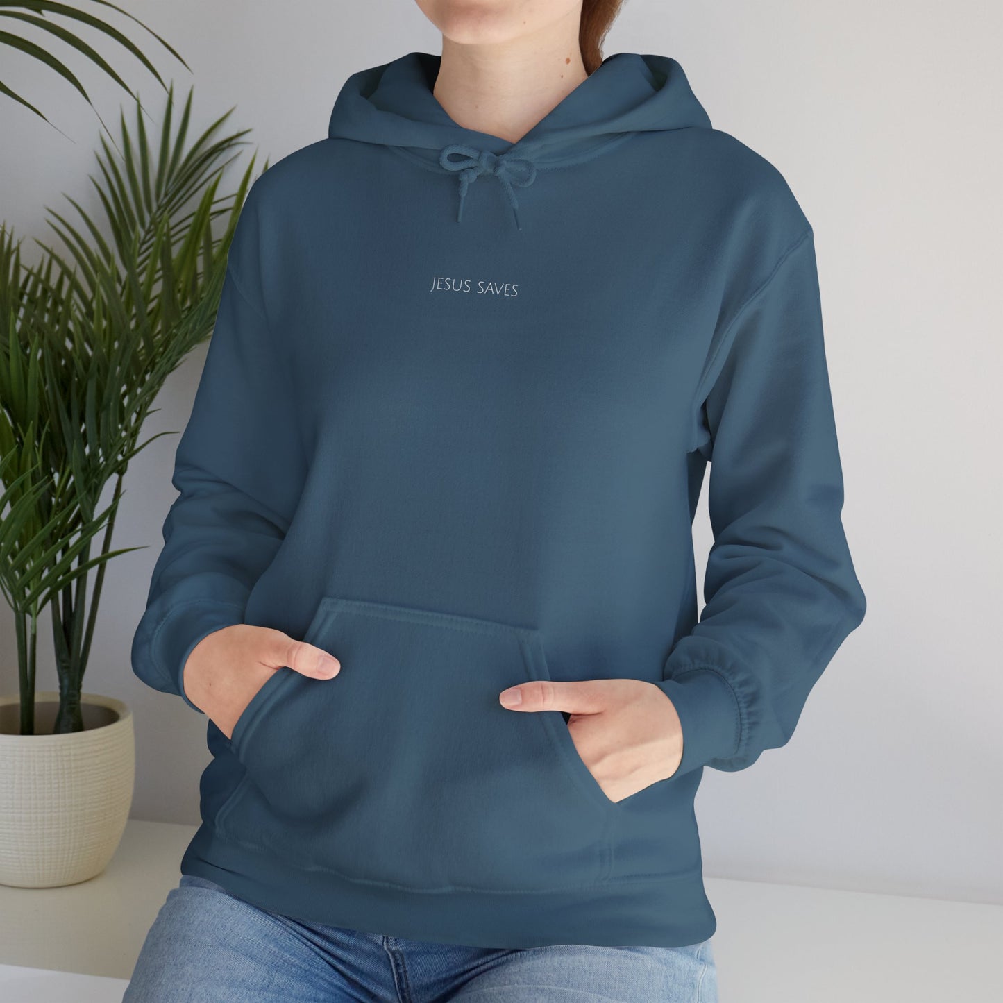 Jesus Saves Hoodie | Minimal Christian Faith-Based Apparel