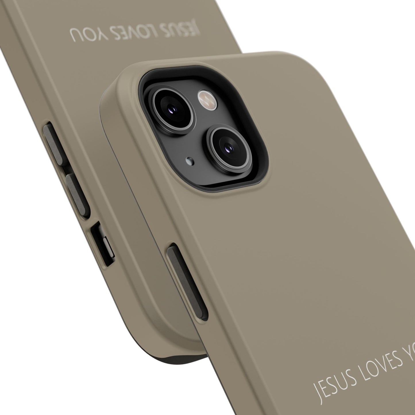 Jesus Loves You Tan iPhone Case | Minimal Christian Faith Phone Case