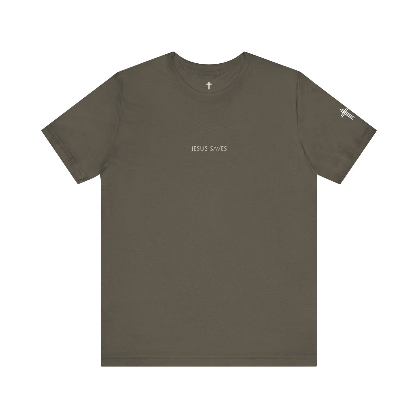 Jesus Saves Christian T Shirt | Minimal Faith Tee