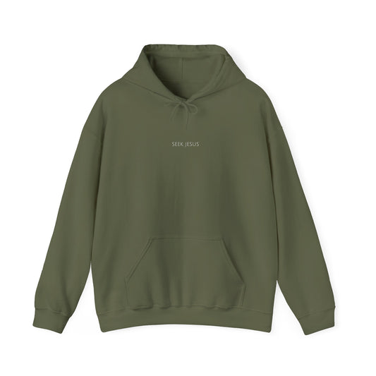 Seek Jesus Hoodie | Minimal Christian Faith-Based Apparel