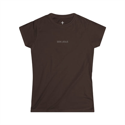 Seek Jesus Women’s Christian T-Shirt | Minimal Faith-Based Apparel
