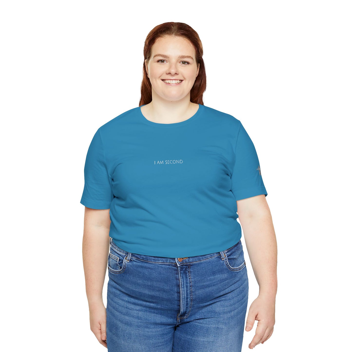 I Am Second Embroidered Christian T Shirt | Minimal Faith Tee