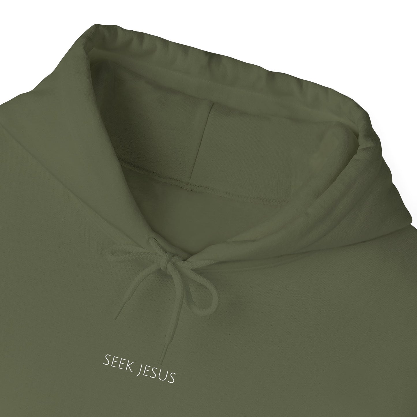 Seek Jesus Hoodie | Minimal Christian Faith-Based Apparel