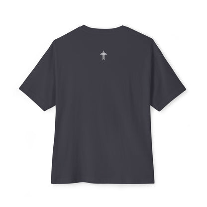 Jesus Saves Oversized Boxy Christian T-Shirt | Minimal Faith-Based Apparel